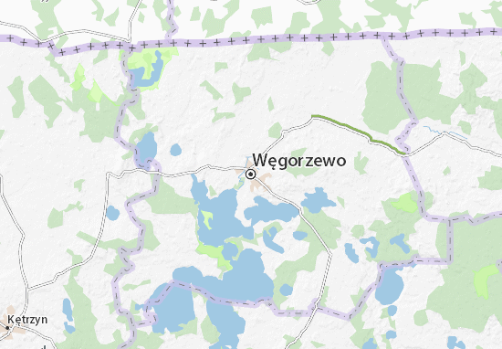 Węgorzewo Map