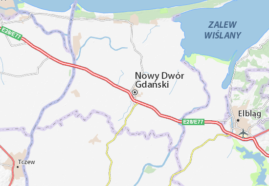Mapa Nowy Dwór Gdański