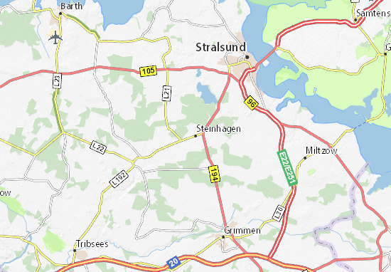Kaart Plattegrond Steinhagen