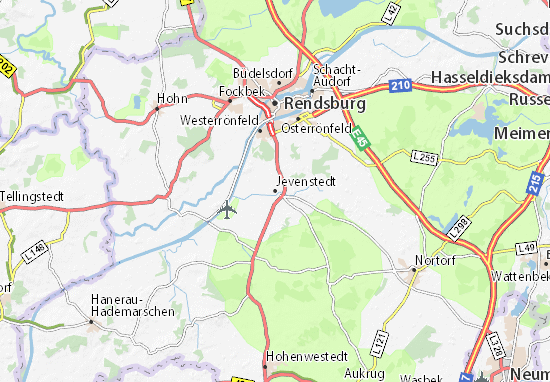 Karte Stadtplan Jevenstedt