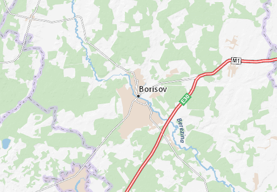 Kaart Plattegrond Borisov