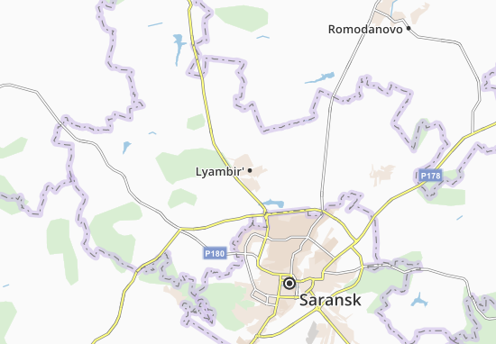 Karte Stadtplan Lyambir&#x27;