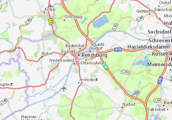 Karte Stadtplan Osterrönfeld
