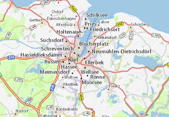 Karte Stadtplan Ellerbek