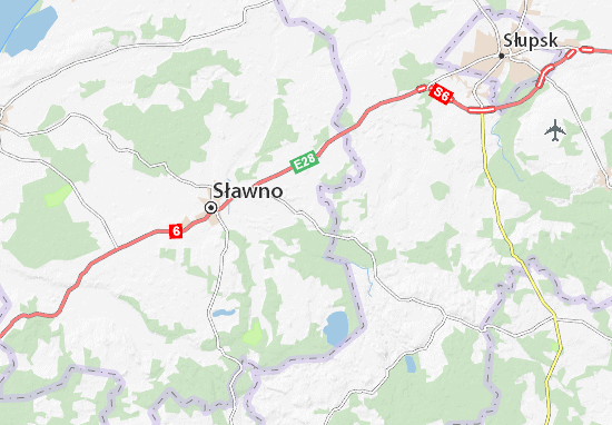 Karte Stadtplan Tychowo
