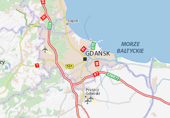 Gdańsk Map