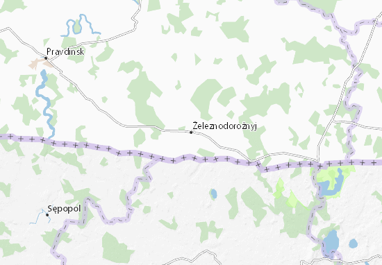 Karte Stadtplan Železnodorožnyj