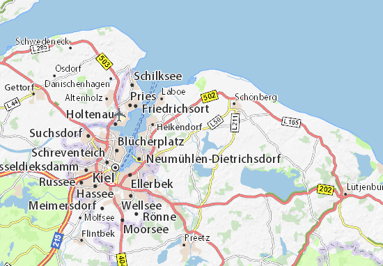 Karte Stadtplan Probsteierhagen