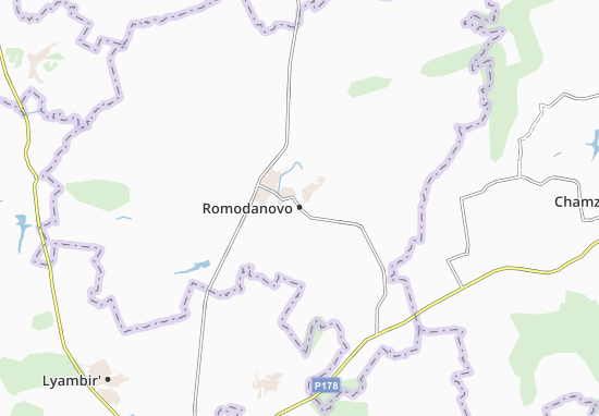 Karte Stadtplan Romodanovo