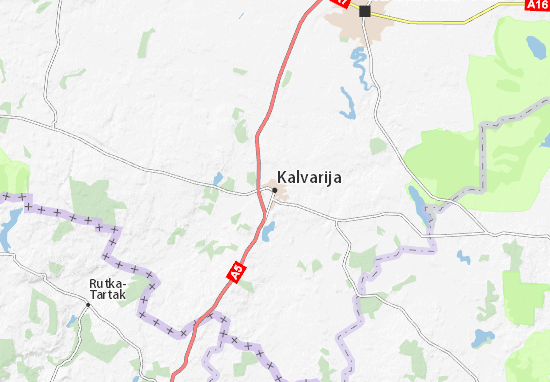Kalvarija Map