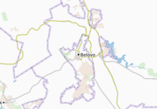 Mapa Belovo
