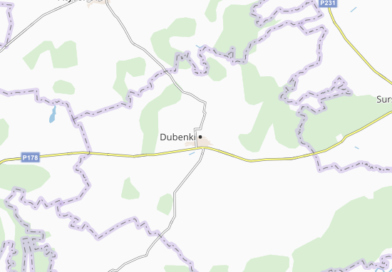 Karte Stadtplan Dubenki