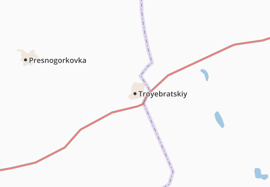 Karte Stadtplan Troyebratskiy