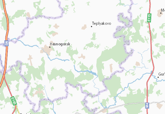 Mapa Denisovo