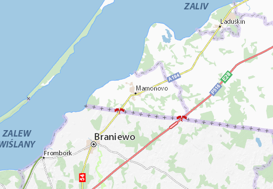Kaart Plattegrond Mamonovo