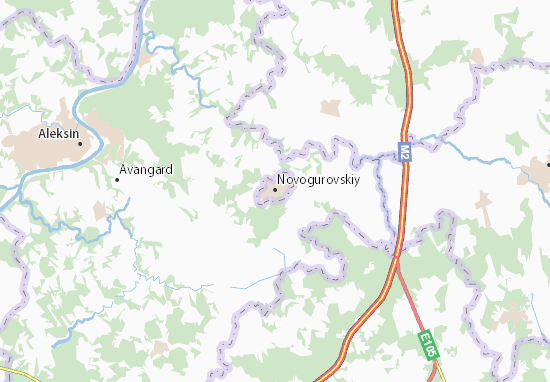 Kaart Plattegrond Novogurovskiy