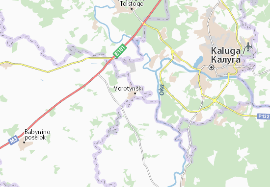 Karte Stadtplan Vorotynsk