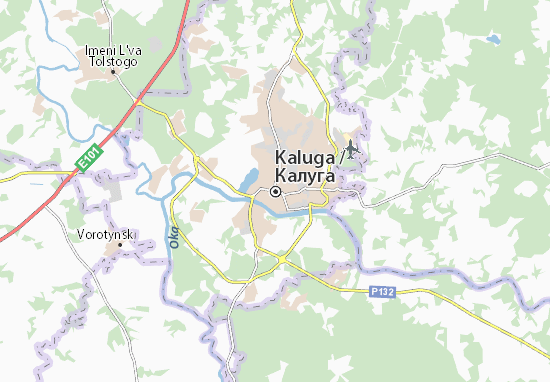 Karte Stadtplan Kaluga