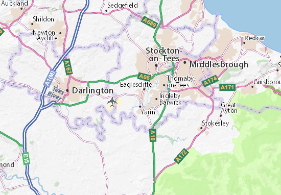 Stockton-on-Tees Map