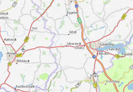Silberstedt Map