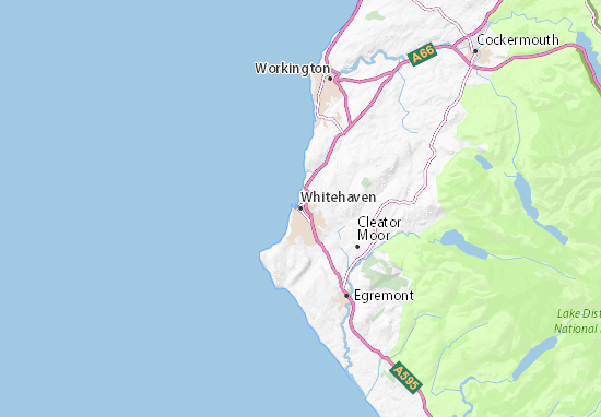 Mapa Whitehaven