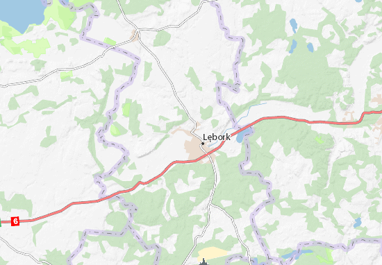 Kaart Plattegrond Nowa Wieś Lęborska
