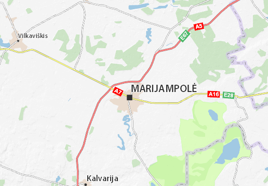 Kaart Plattegrond Marijampolė