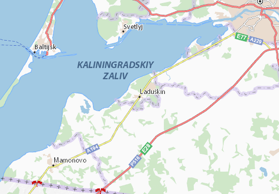 Karte Stadtplan Laduškin