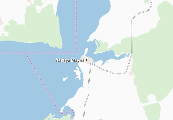 Kaart Plattegrond Staraya Mayna