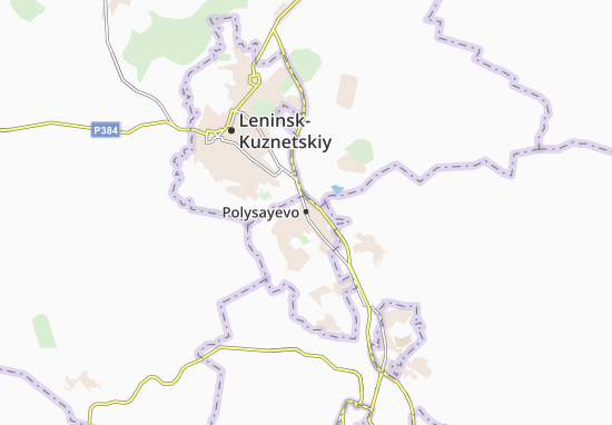 Kaart Plattegrond Polysayevo