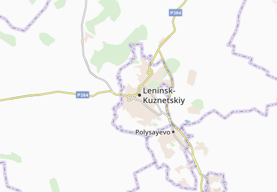 Kaart Plattegrond Leninsk-Kuznetskiy