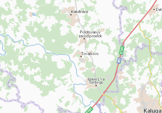 Karte Stadtplan Tovarkovo