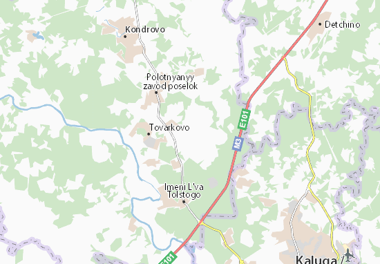 Kaart Plattegrond Pyatovskiy