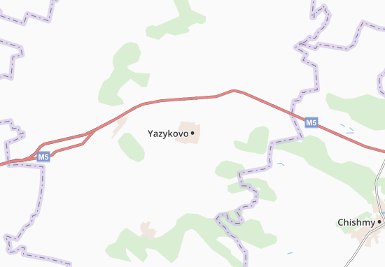 Karte Stadtplan Yazykovo