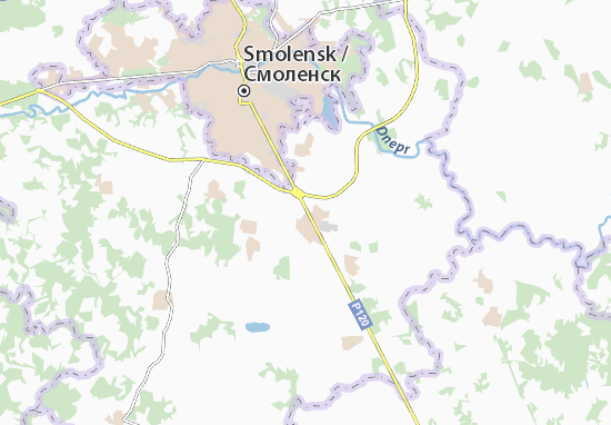 Kaart Plattegrond Prigorskoye