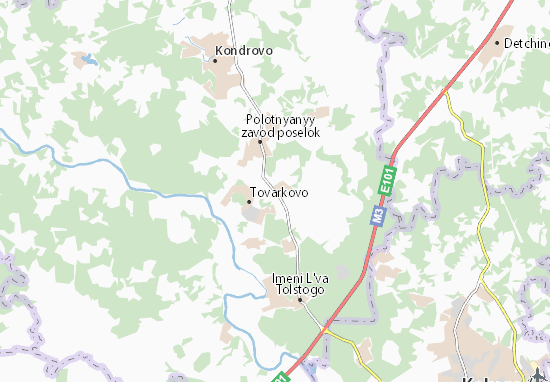 Karte Stadtplan Zhiletovo
