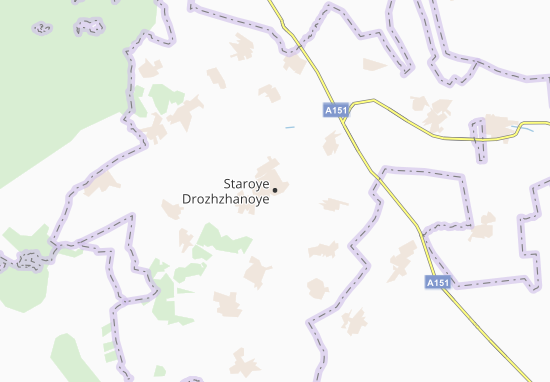 Kaart Plattegrond Staroye Drozhzhanoye