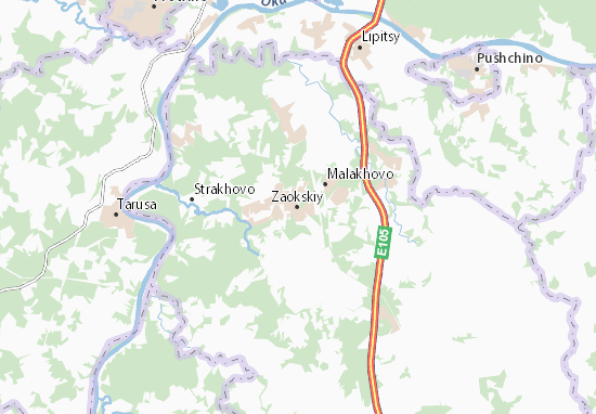 Mapa Zaokskiy