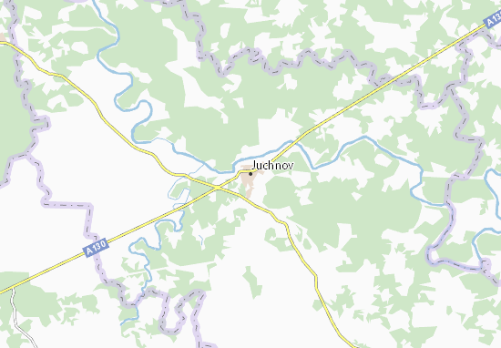 Kaart Plattegrond Juchnov