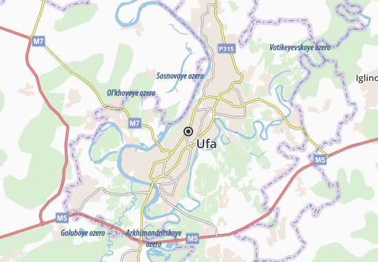 Karte Stadtplan Ufa