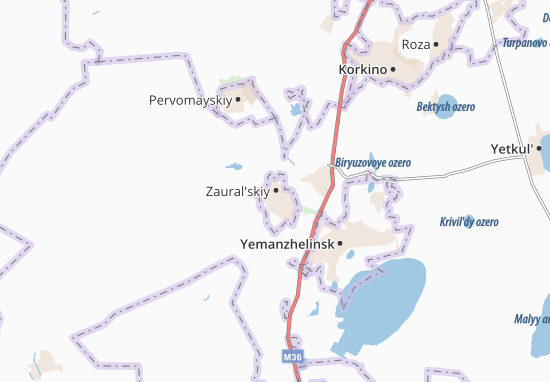 Karte Stadtplan Zaural&#x27;skiy