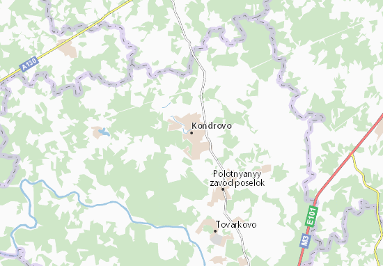Kaart Plattegrond Kondrovo