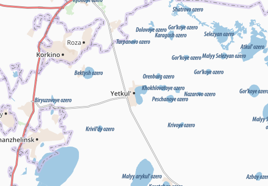 Karte Stadtplan Yetkul&#x27;