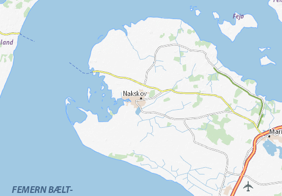 Kaart Plattegrond Nakskov