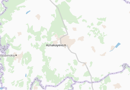 Kaart Plattegrond Aznakayevo