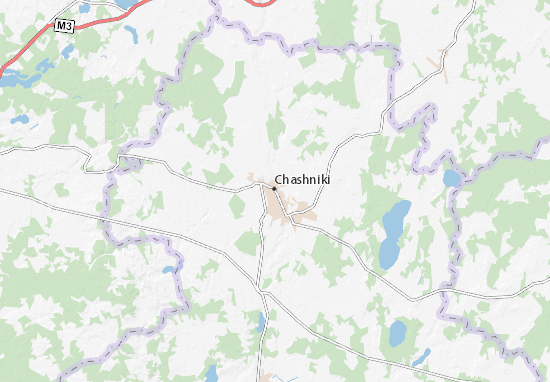 Karte Stadtplan Chashniki