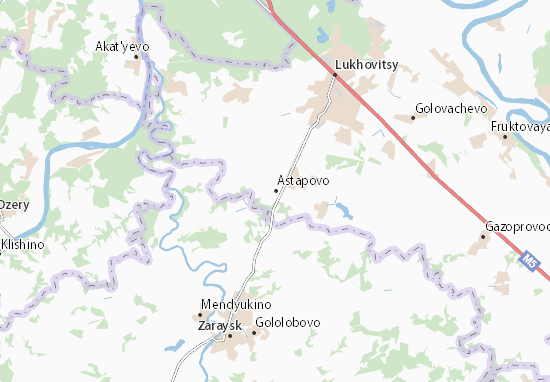 Kaart Plattegrond Astapovo