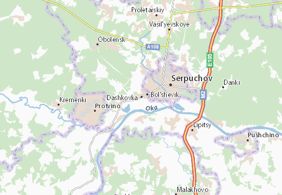 Kaart Plattegrond Dashkovka