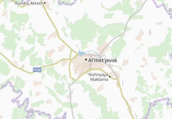 Karte Stadtplan Al&#x27;met&#x27;jevsk