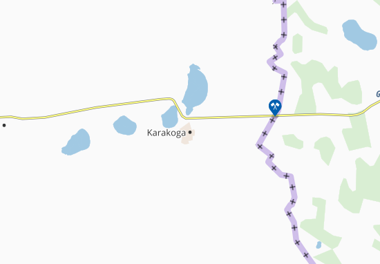 Kaart Plattegrond Karakoga